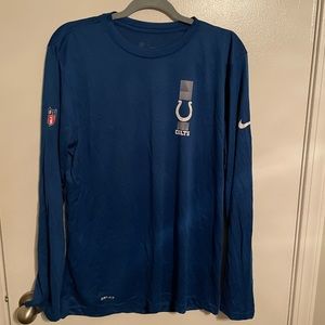 Nike Indianapolis Colts Long Sleeve dry fit light weight size Large